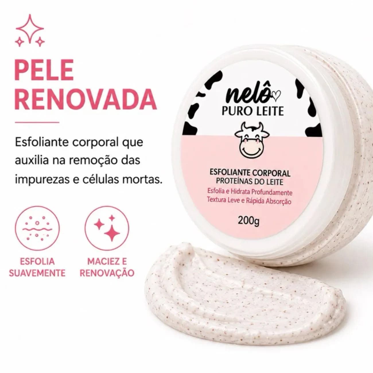 Esfoliante corporal Puro Leite