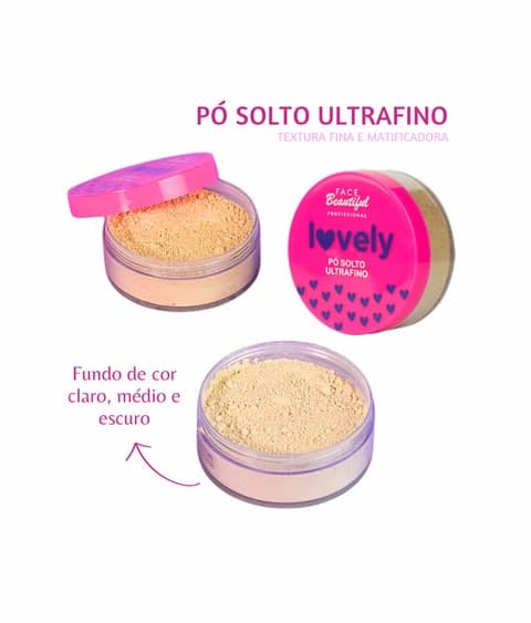 Pó solto ultrafino Lovely