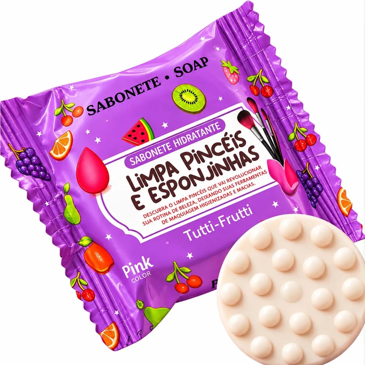 Sabonete limpa pincéis e esponjinhas